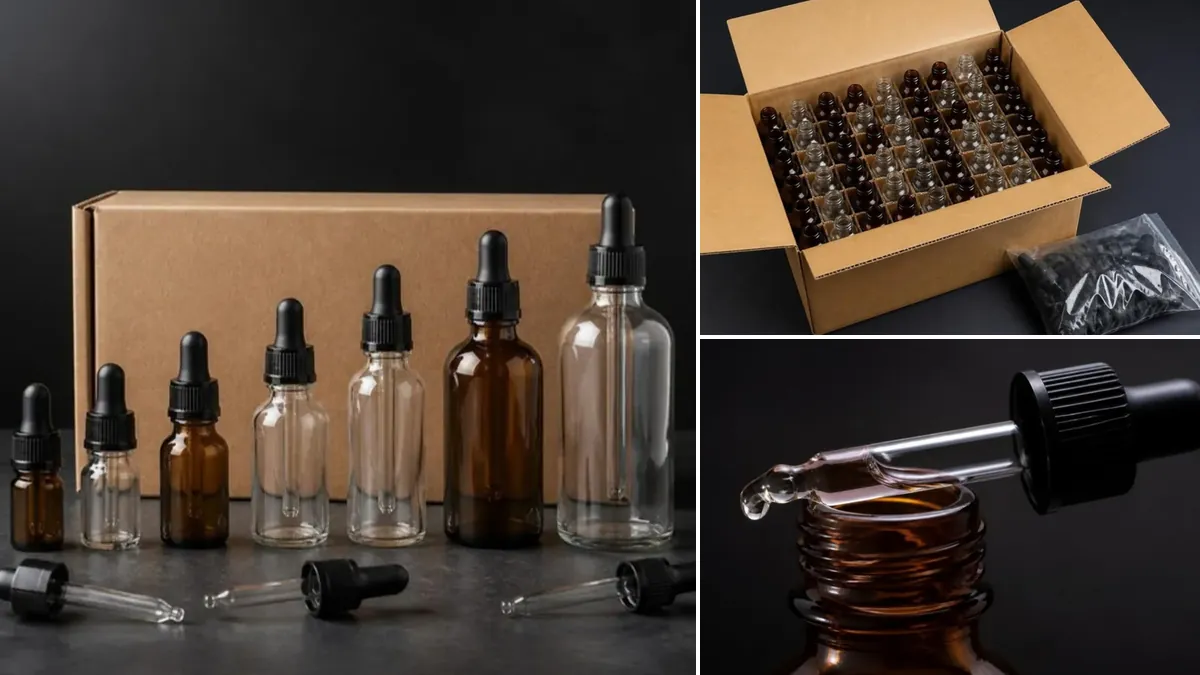 Glass Dropper Bottles Wholesale: Tincture Bottles in Bulk from New York Stock