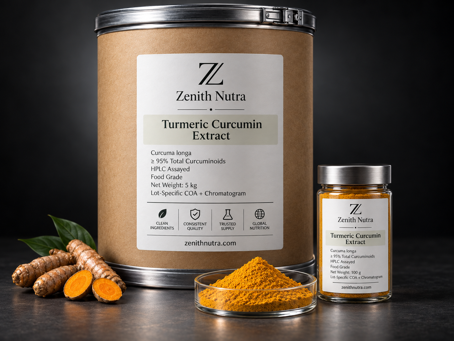 Turmeric Curcumin 95% Extract Powder sample sachet