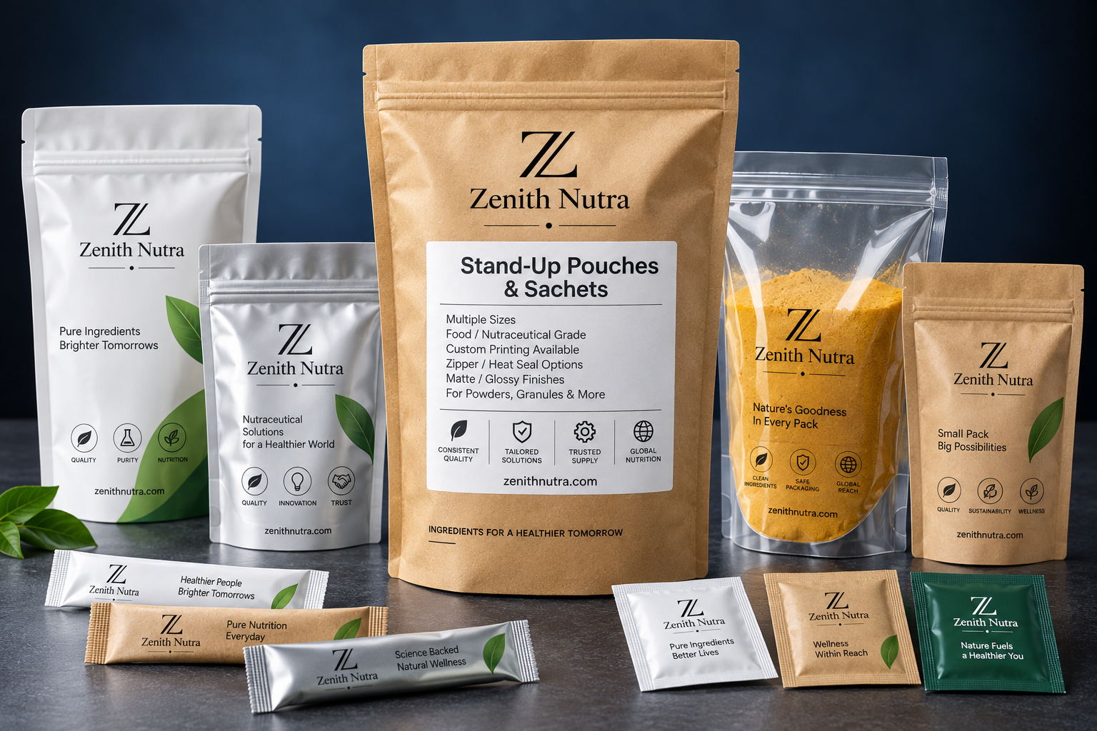 Stand-Up Pouches & Sachets sample sachet