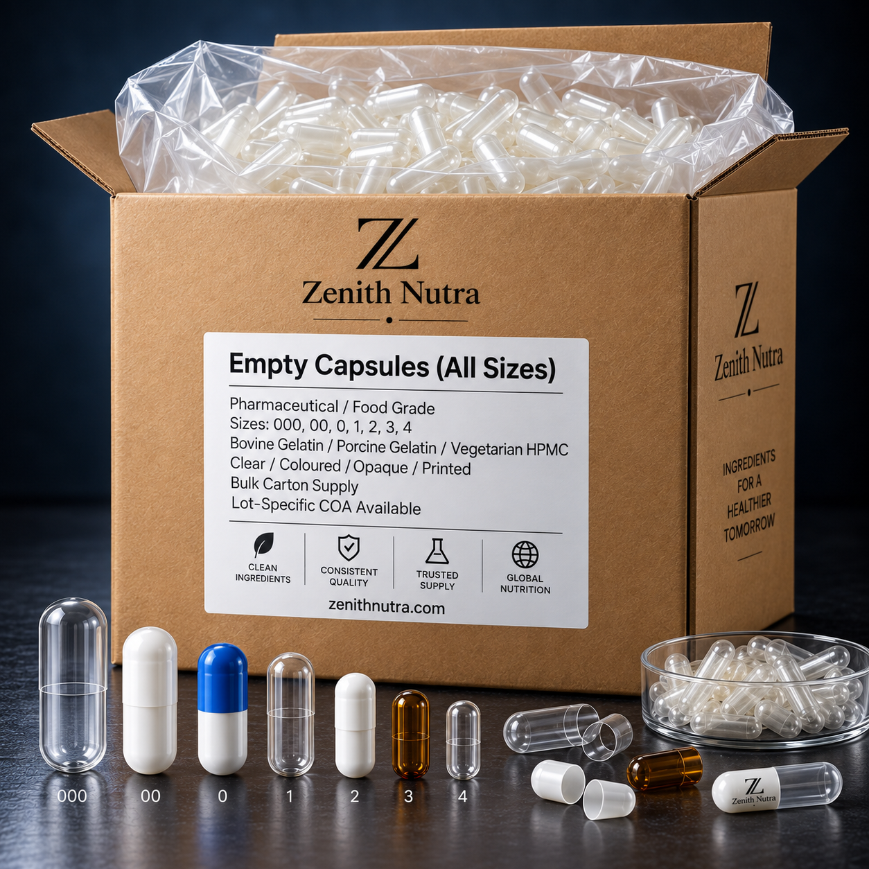 Empty Capsules (All Sizes)
