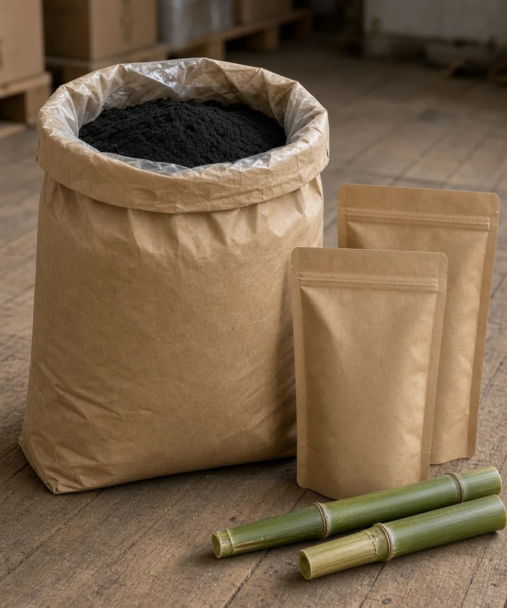 Bamboo Activated Charcoal Powder supplied in bulk